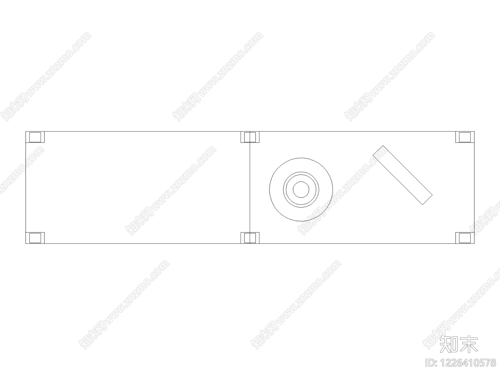 柜子平立面cad施工图下载【ID:1226410578】