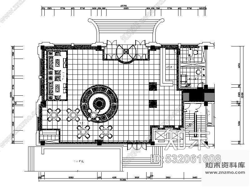 施工图哈尔滨某部队招待所装饰工程图cad施工图下载【ID:532061608】