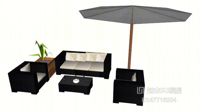 家居客厅SU模型下载【ID:47716204】