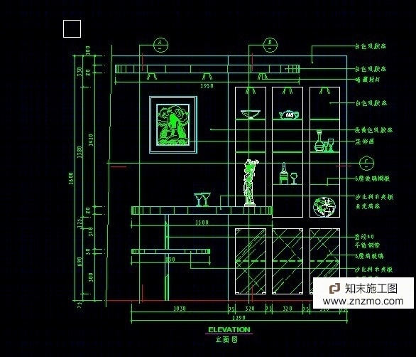 CAD室内设计施工图常用图块之餐厅cad施工图下载【ID:66915577】