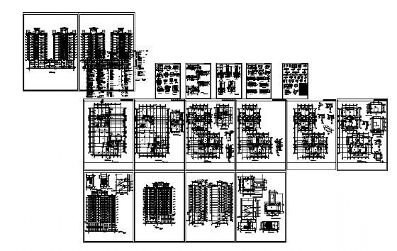 深圳市宝安区某十二层办公楼(商住两用）建筑施工图cad施工图下载【ID:149847111】