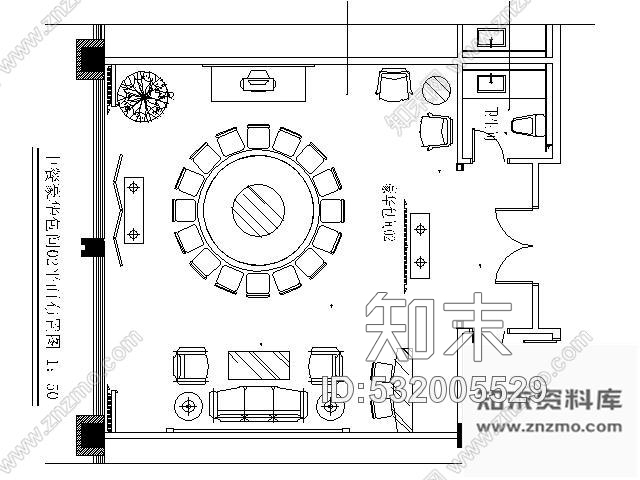 施工图中餐厅豪华包房施工图cad施工图下载【ID:532005529】