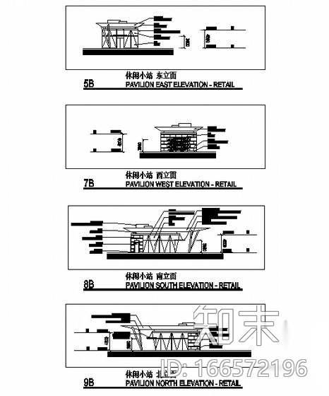 [深圳市]某现代城商业综合体-商业街休闲小店cad施工图下载【ID:166572196】