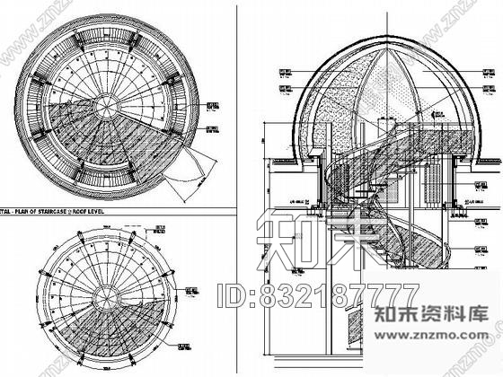 图块/节点某现代海鲜餐厅楼梯节点详图CAD图块下载cad施工图下载【ID:832187777】