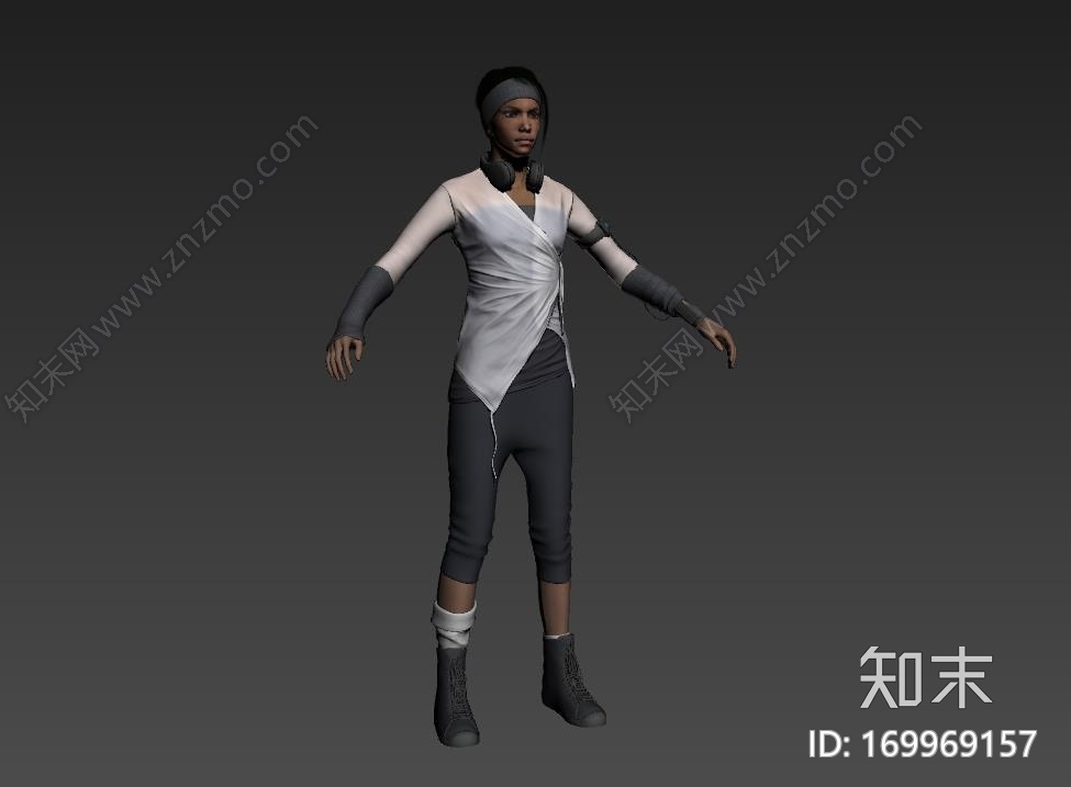 次世代休闲女孩CG模型下载【ID:169969157】