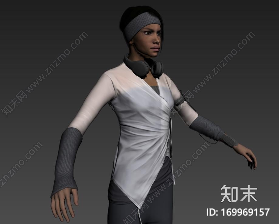 次世代休闲女孩CG模型下载【ID:169969157】