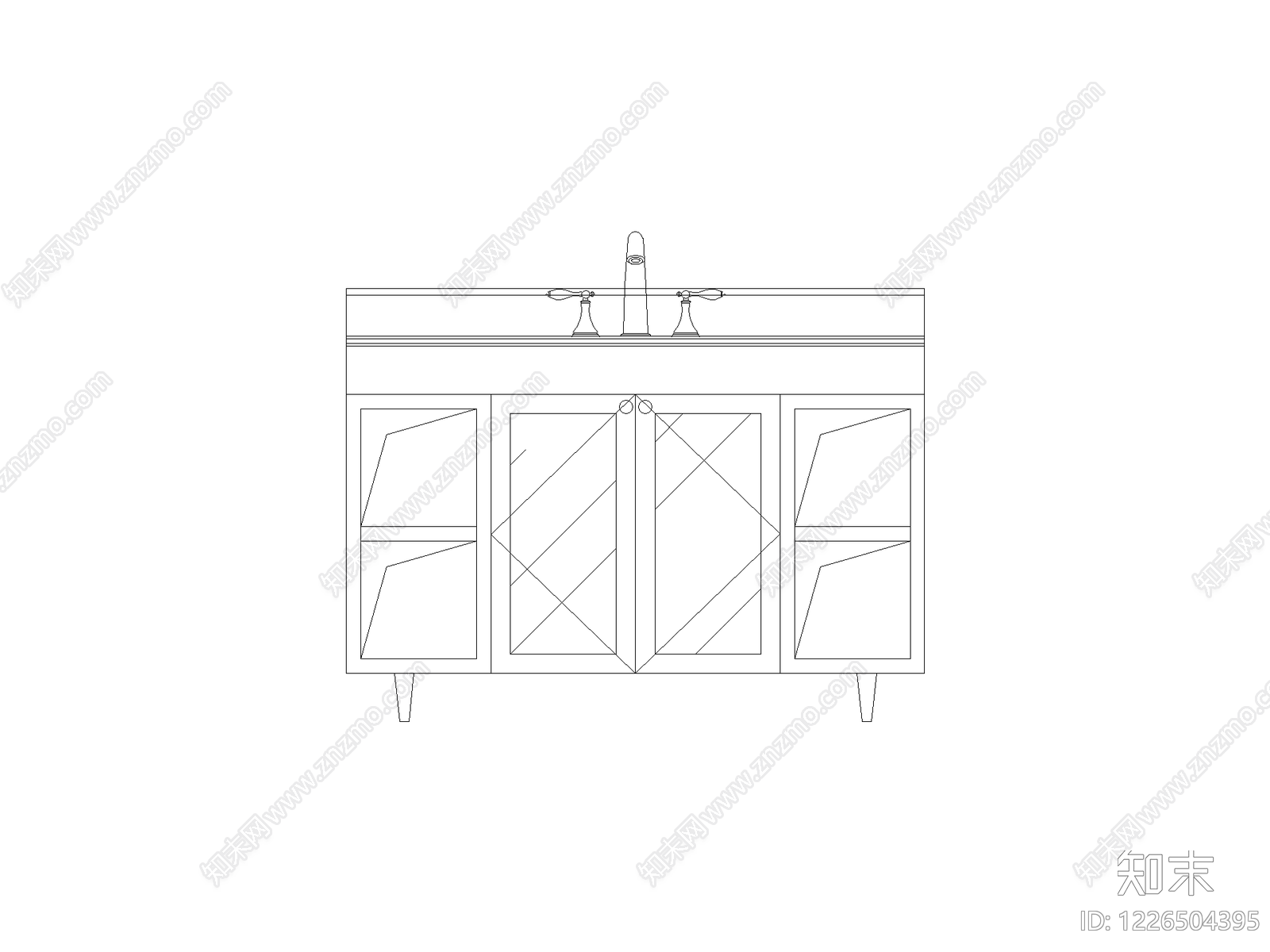 柜子cad施工图下载【ID:1226504395】