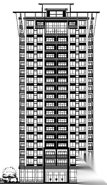 [重庆市]某路段危旧房改造二十四层农贸商住楼工程建筑方...cad施工图下载【ID:167026126】