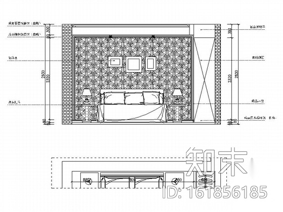 [宁波]高端法式社区现代三居室装修施工图cad施工图下载【ID:161856185】