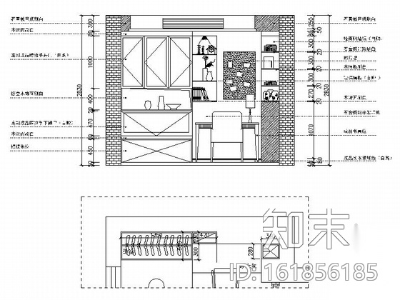 [宁波]高端法式社区现代三居室装修施工图cad施工图下载【ID:161856185】