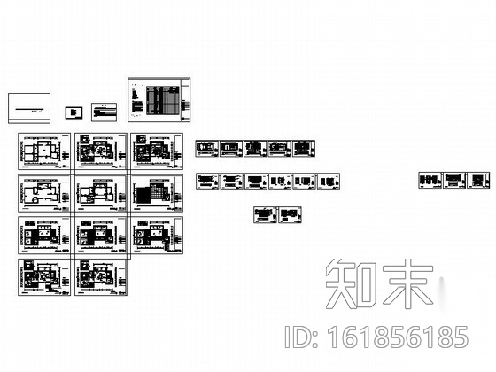 [宁波]高端法式社区现代三居室装修施工图cad施工图下载【ID:161856185】