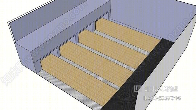 一个保龄球馆部分SU模型下载【ID:932057616】