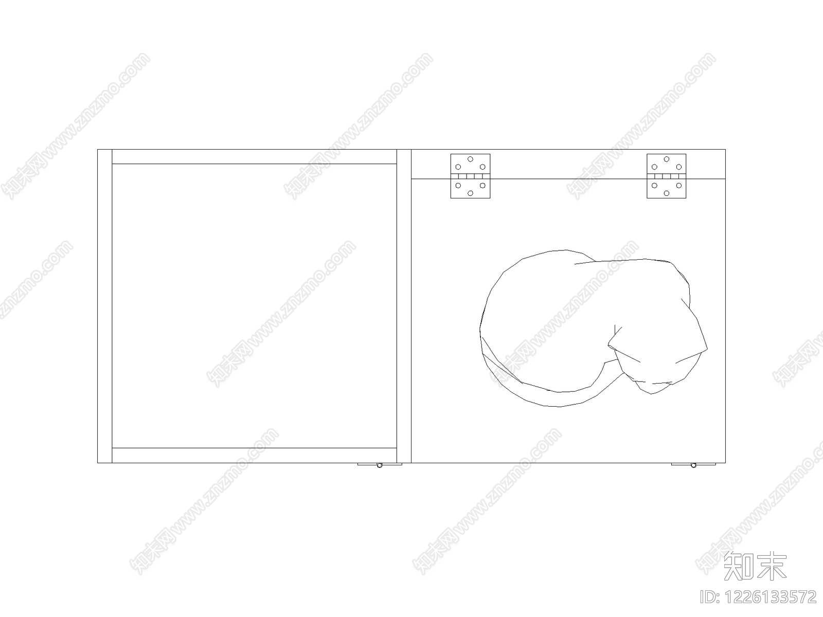 柜子cad施工图下载【ID:1226133572】