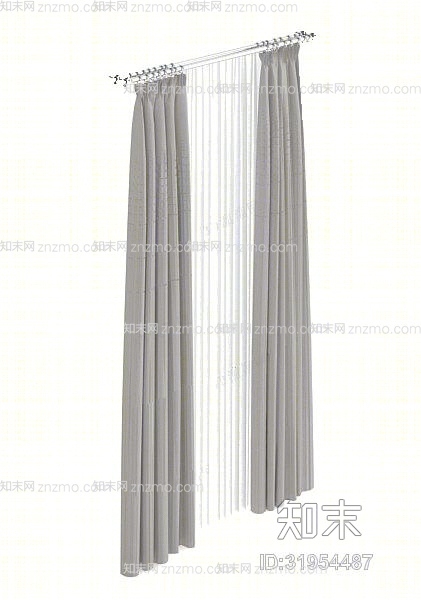 窗帘1183D模型下载【ID:31954487】