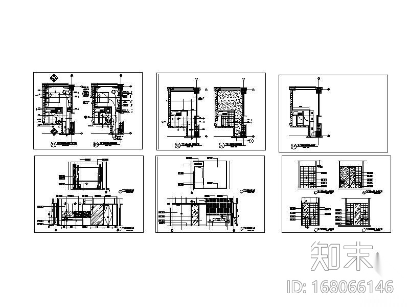 [北京]某快捷酒店客房施工图施工图下载【ID:168066146】