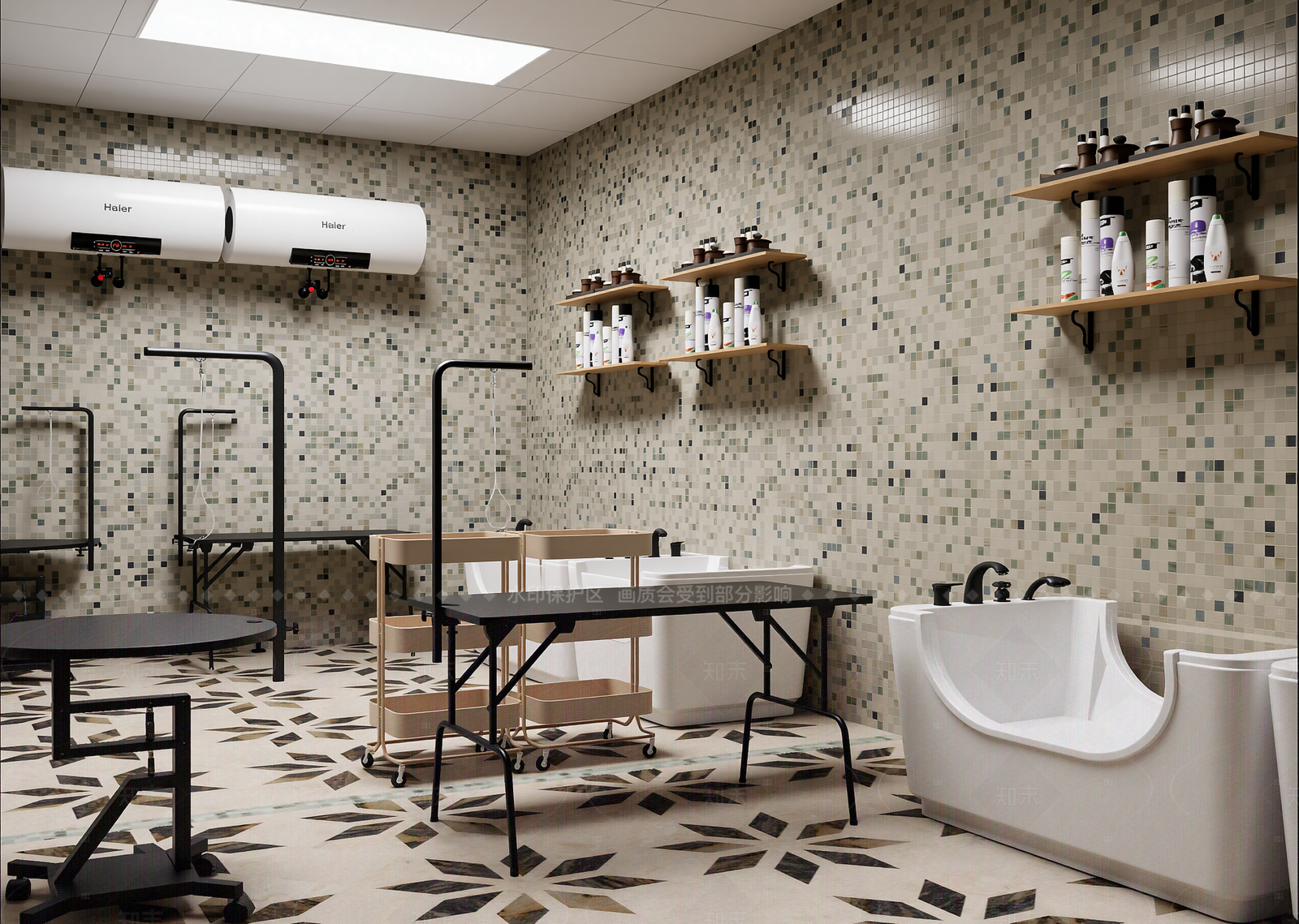 现代卫浴展厅3D模型下载【ID:1214947138】