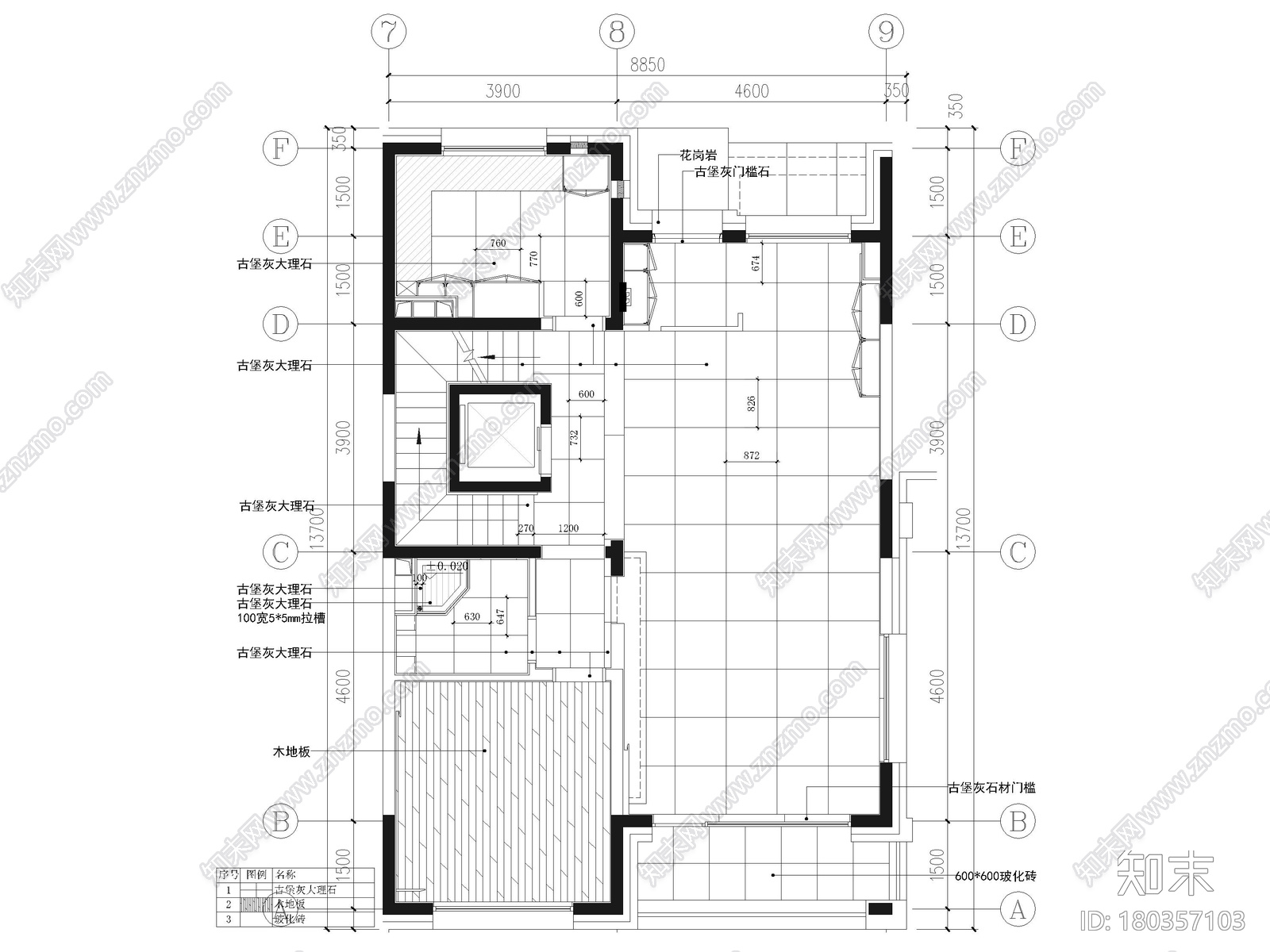 [北京]390㎡二层三居联排别墅施工图+3D模型施工图下载【ID:180357103】