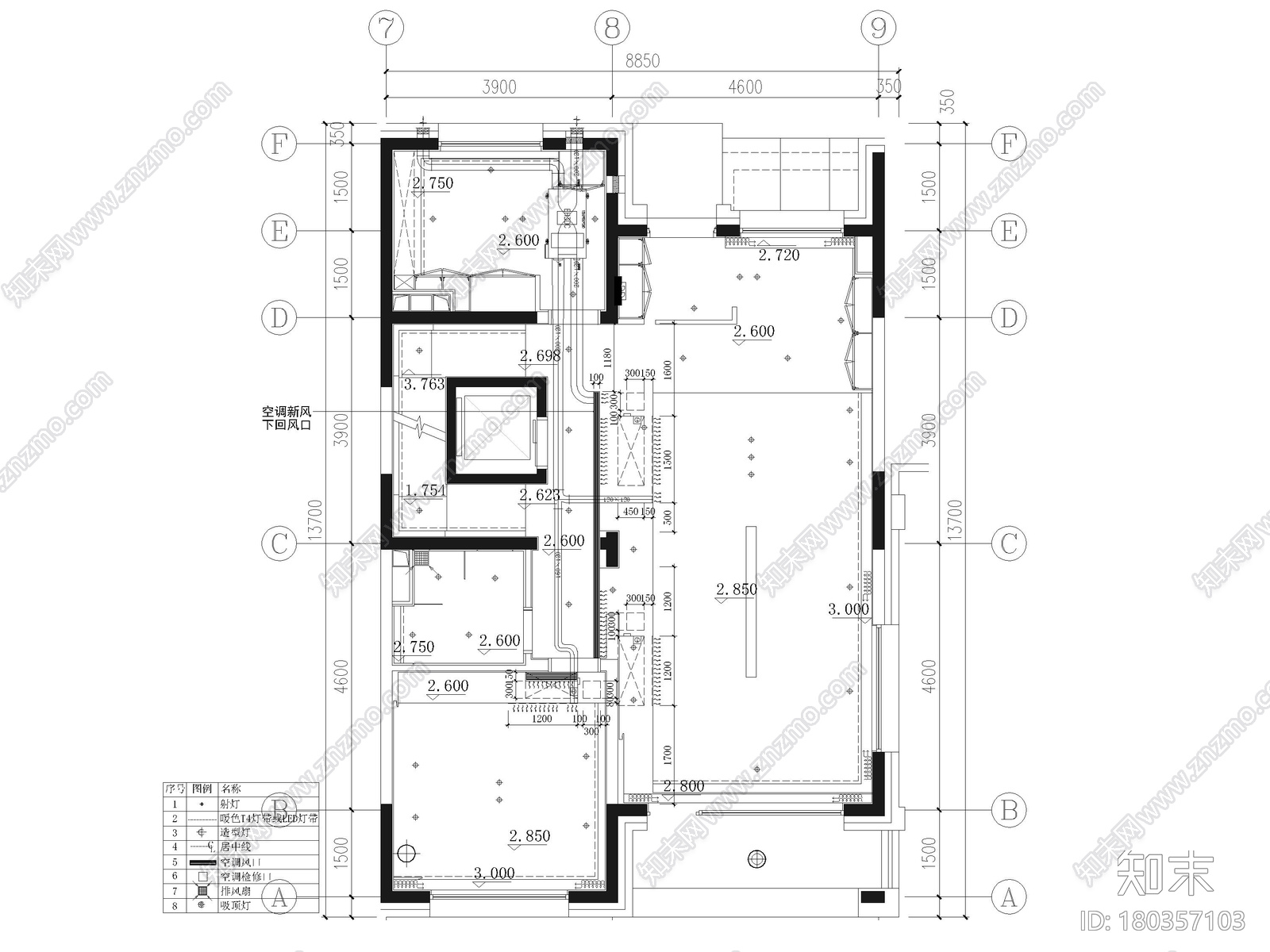 [北京]390㎡二层三居联排别墅施工图+3D模型施工图下载【ID:180357103】