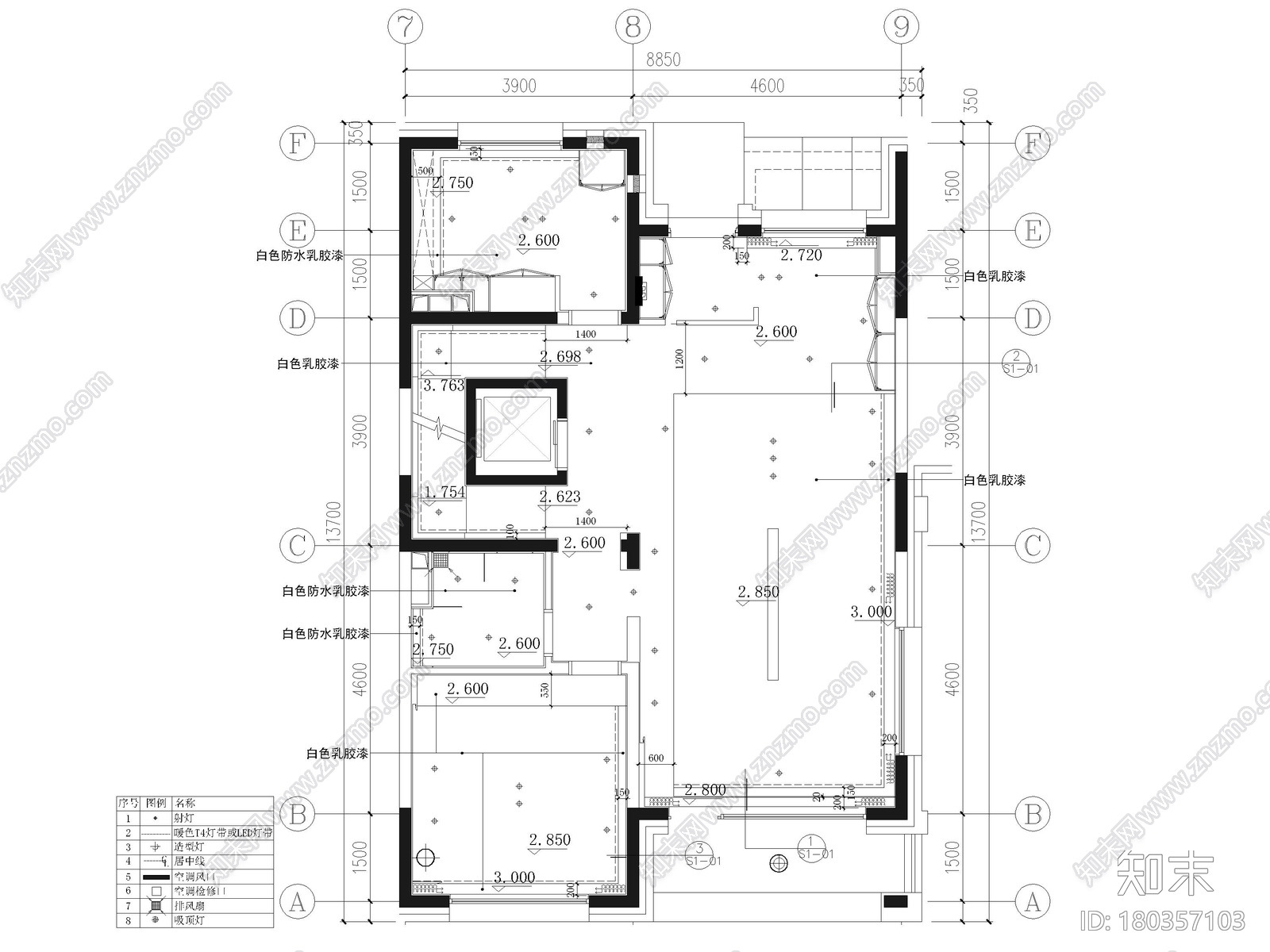 [北京]390㎡二层三居联排别墅施工图+3D模型施工图下载【ID:180357103】