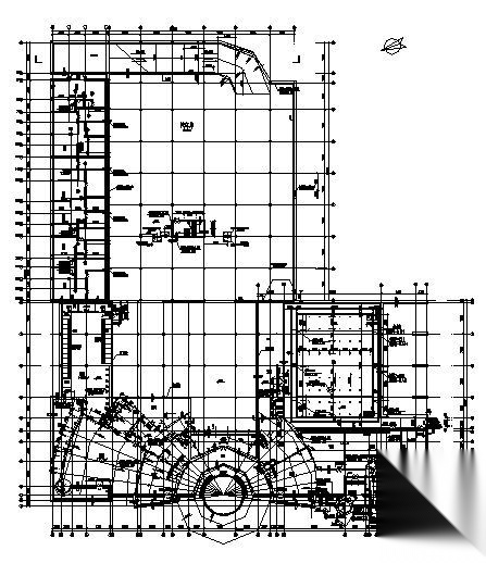 某洗浴餐饮综合三层建筑施工图cad施工图下载【ID:151666141】