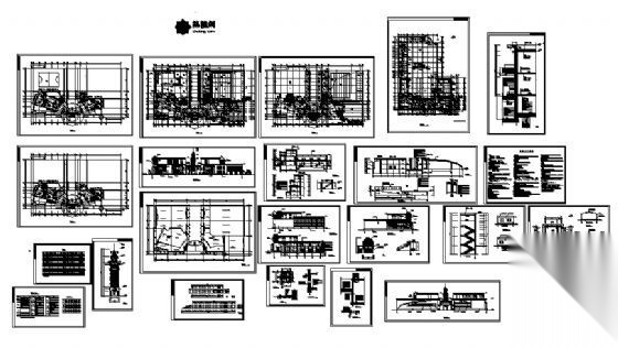 某洗浴餐饮综合三层建筑施工图cad施工图下载【ID:151666141】