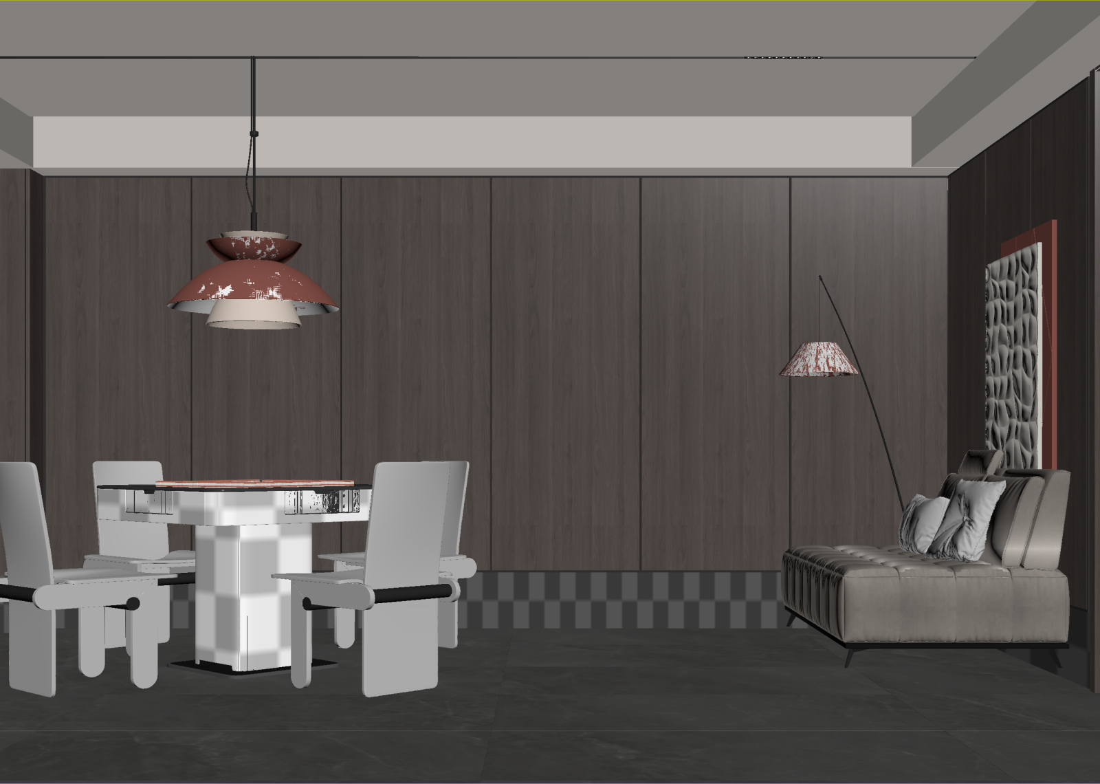 现代酒店客房3D模型下载【ID:1215081185】