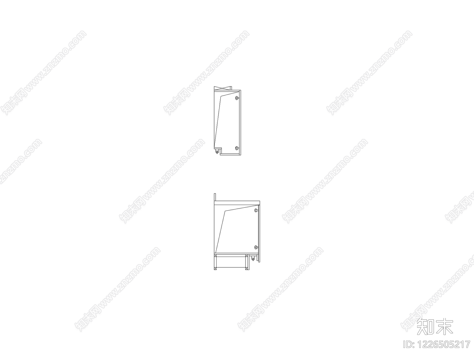 柜子cad施工图下载【ID:1226505217】