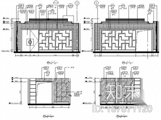 [长沙]知名酒店宴会厅休息区室内施工图施工图下载【ID:167871120】