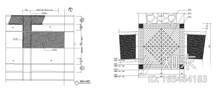 景观铺装|130套铺地CAD图案 71-130施工图下载【ID:165464183】