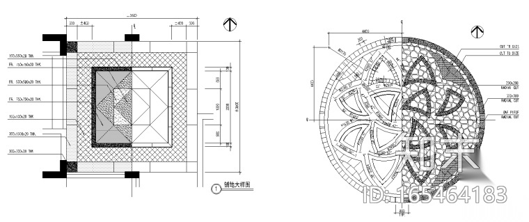 景观铺装|130套铺地CAD图案 71-130施工图下载【ID:165464183】