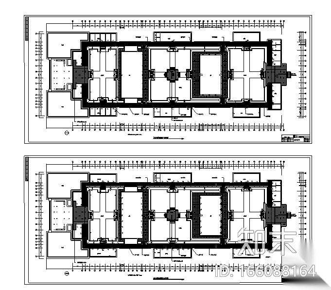 [陕西]雁塔B标段仿唐建筑改建施工图cad施工图下载【ID:166088164】