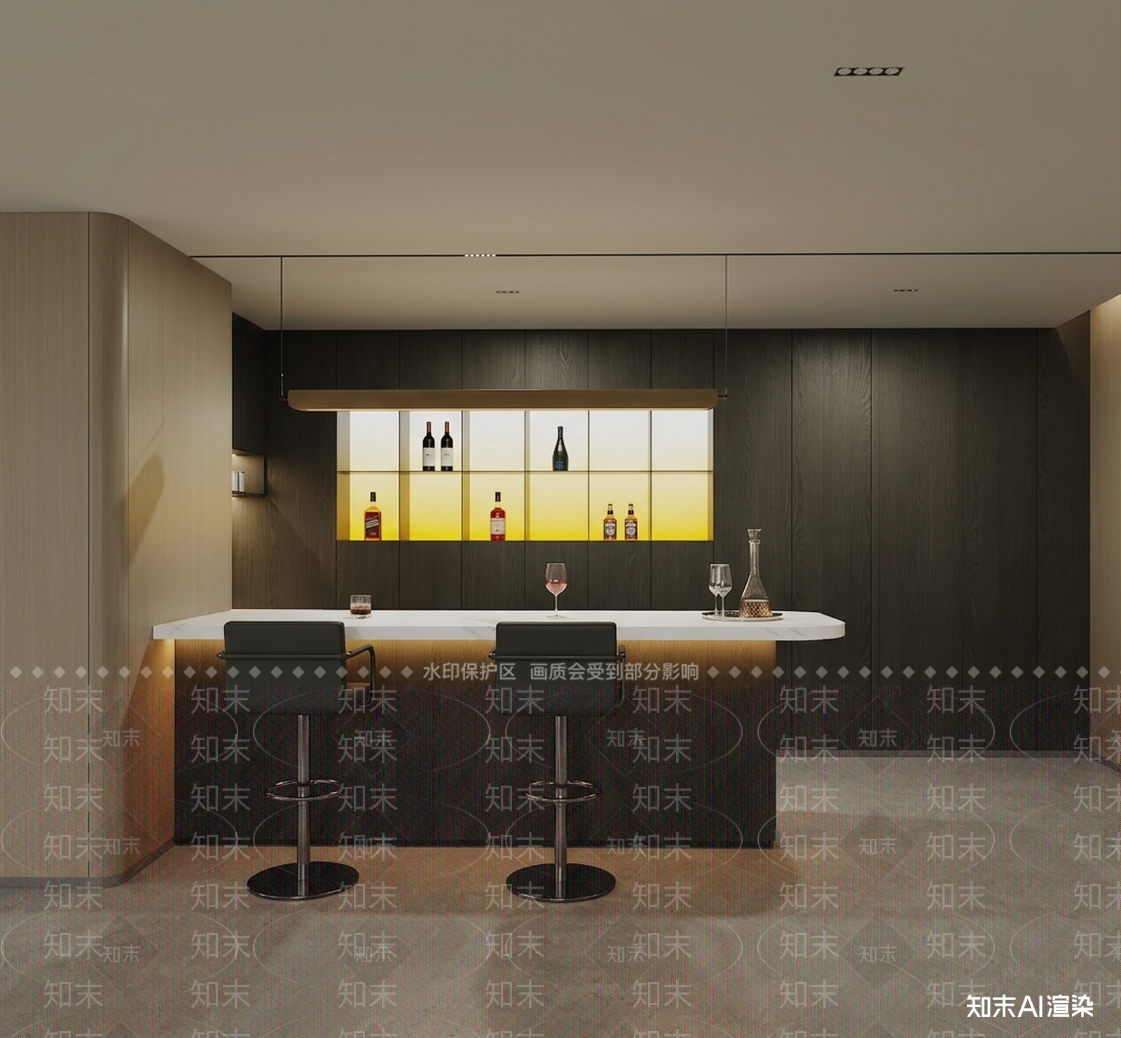 深色吧台酒馆3D模型下载【ID:1227519492】