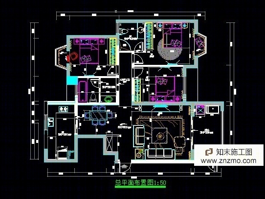 全套家装总平面地面铺砖吊顶墙体定位十个立面最有一份透视全是CAD文件施工图下载【ID:26909713】