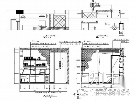 [上海]威尼斯水域现代精装四居室样板房装修施工图施工图下载【ID:167866164】