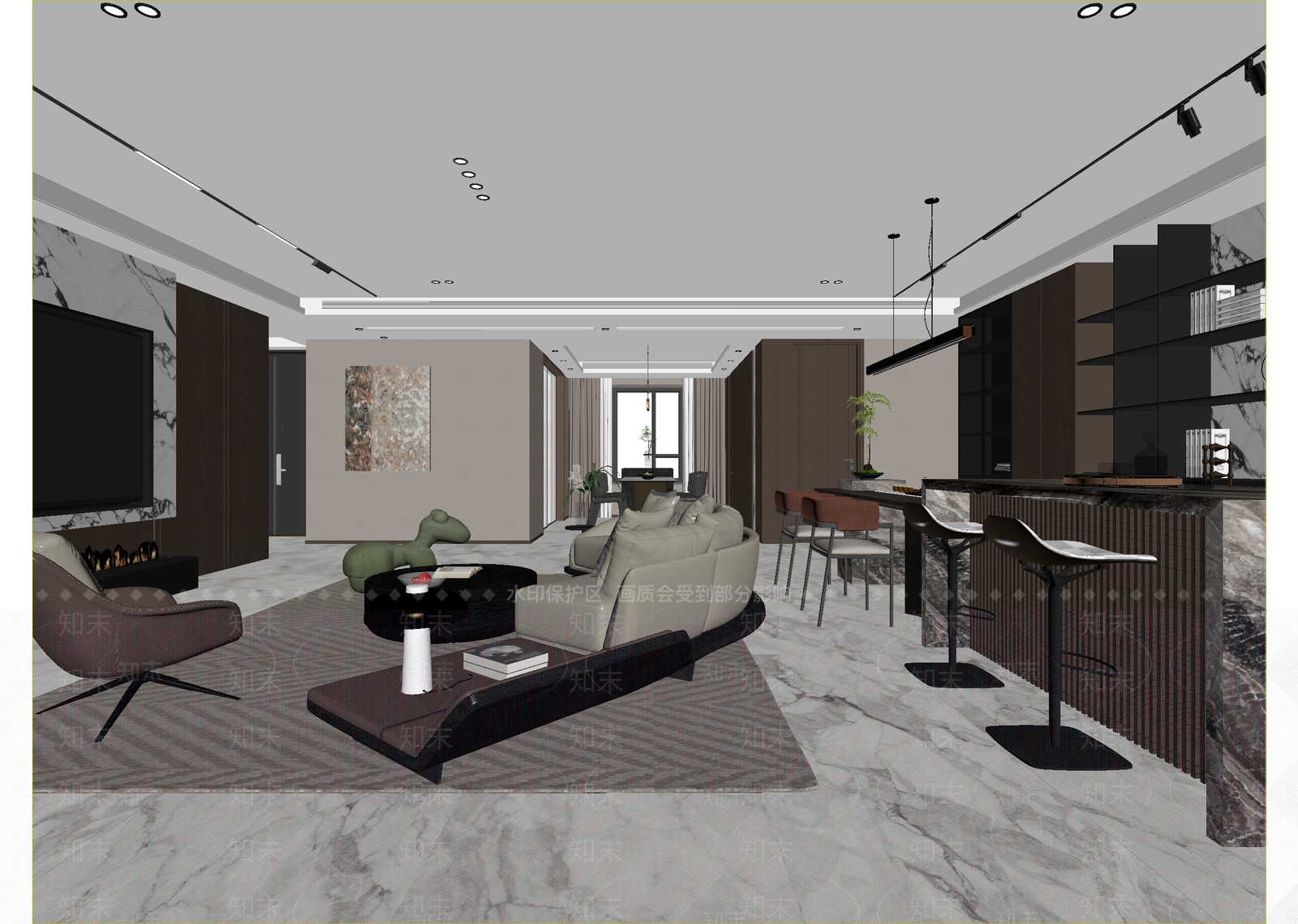 意式客餐厅3D模型下载【ID:1215197171】