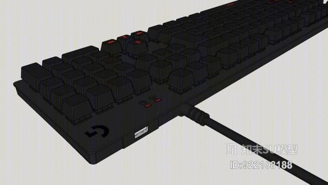 罗技牌G413碳机械背光游戏键盘SU模型下载【ID:922108188】