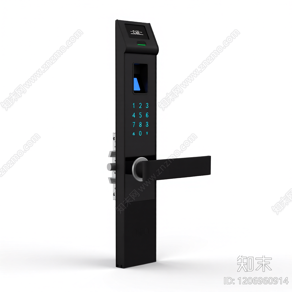 智能门锁组件3D模型下载【ID:1206960914】