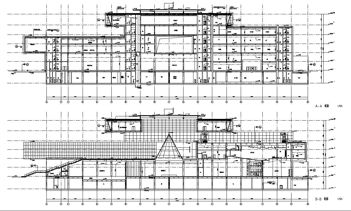 [河南]某旅游中心施工图设计（电气+给排水+建筑+结构+暖...施工图下载【ID:165942178】