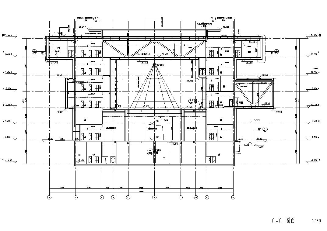 [河南]某旅游中心施工图设计（电气+给排水+建筑+结构+暖...施工图下载【ID:165942178】