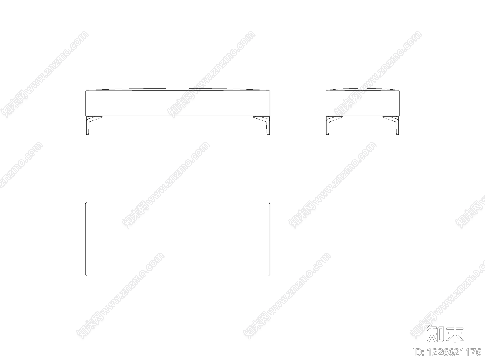 现代,意式沙发CAD图纸