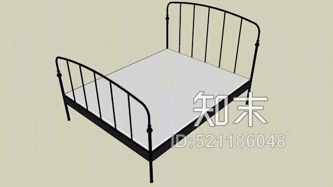 宜家利尔桑德160x200更好SU模型下载【ID:521186048】