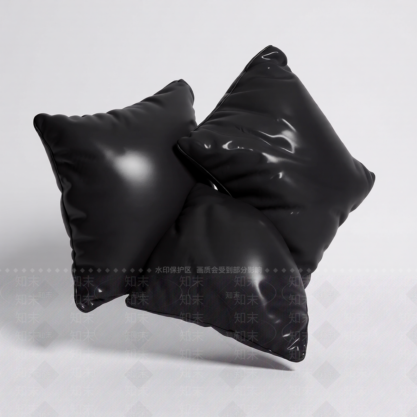 双抱枕装饰模型3D模型下载【ID:1206200868】