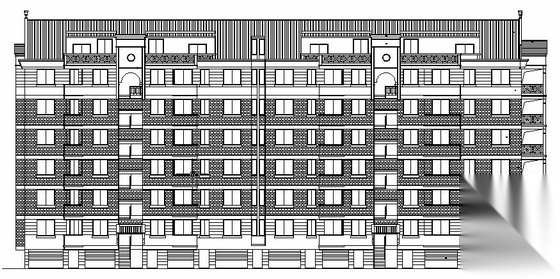 某六层建筑设计施工图施工图下载【ID:149843123】