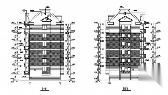 某六层建筑设计施工图cad施工图下载【ID:149843123】