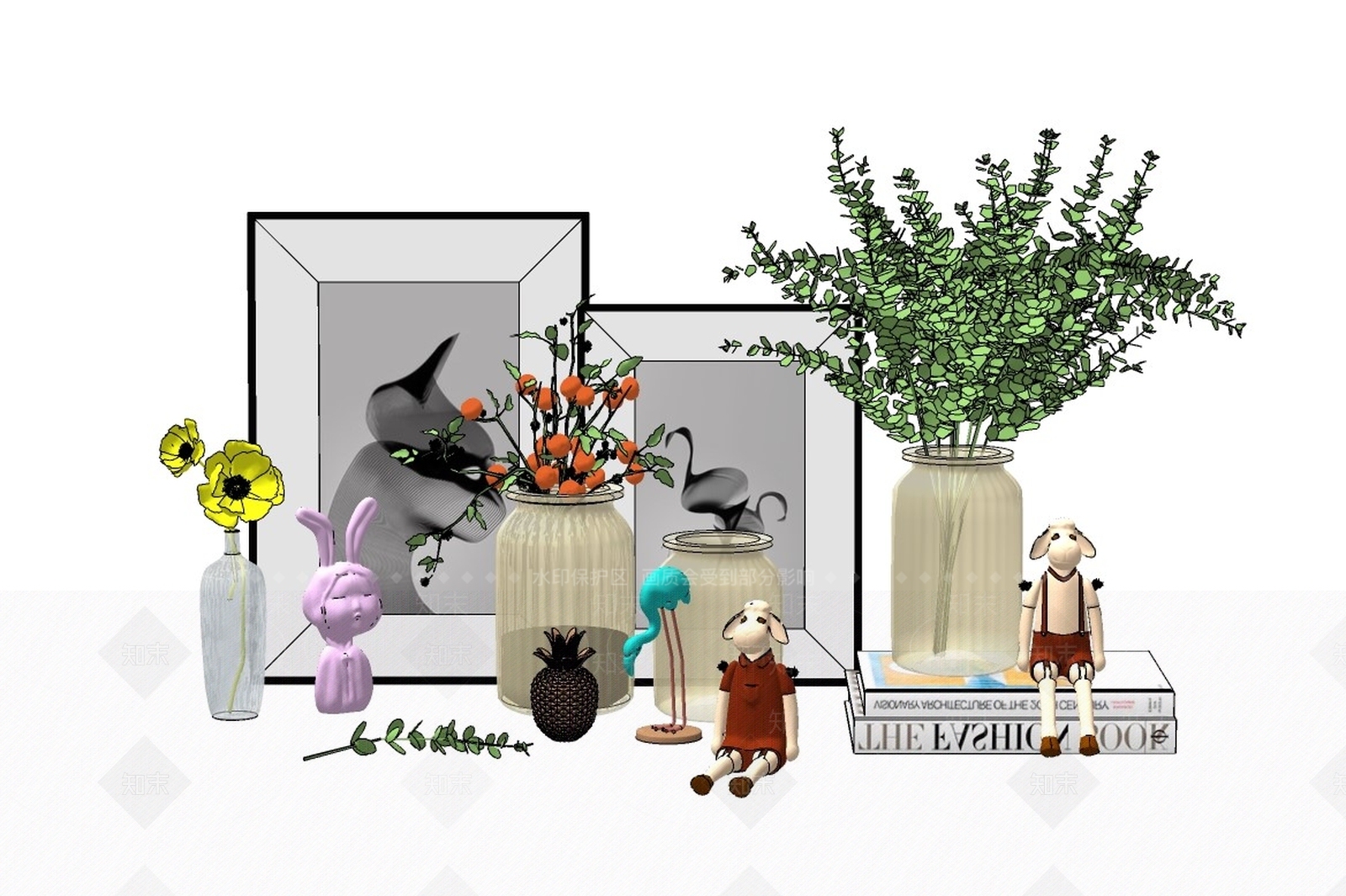 现代花瓶SU模型下载【ID:193573190】