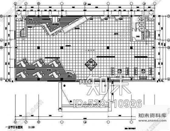 施工图某汽车销售服务中心装修图cad施工图下载【ID:532110926】