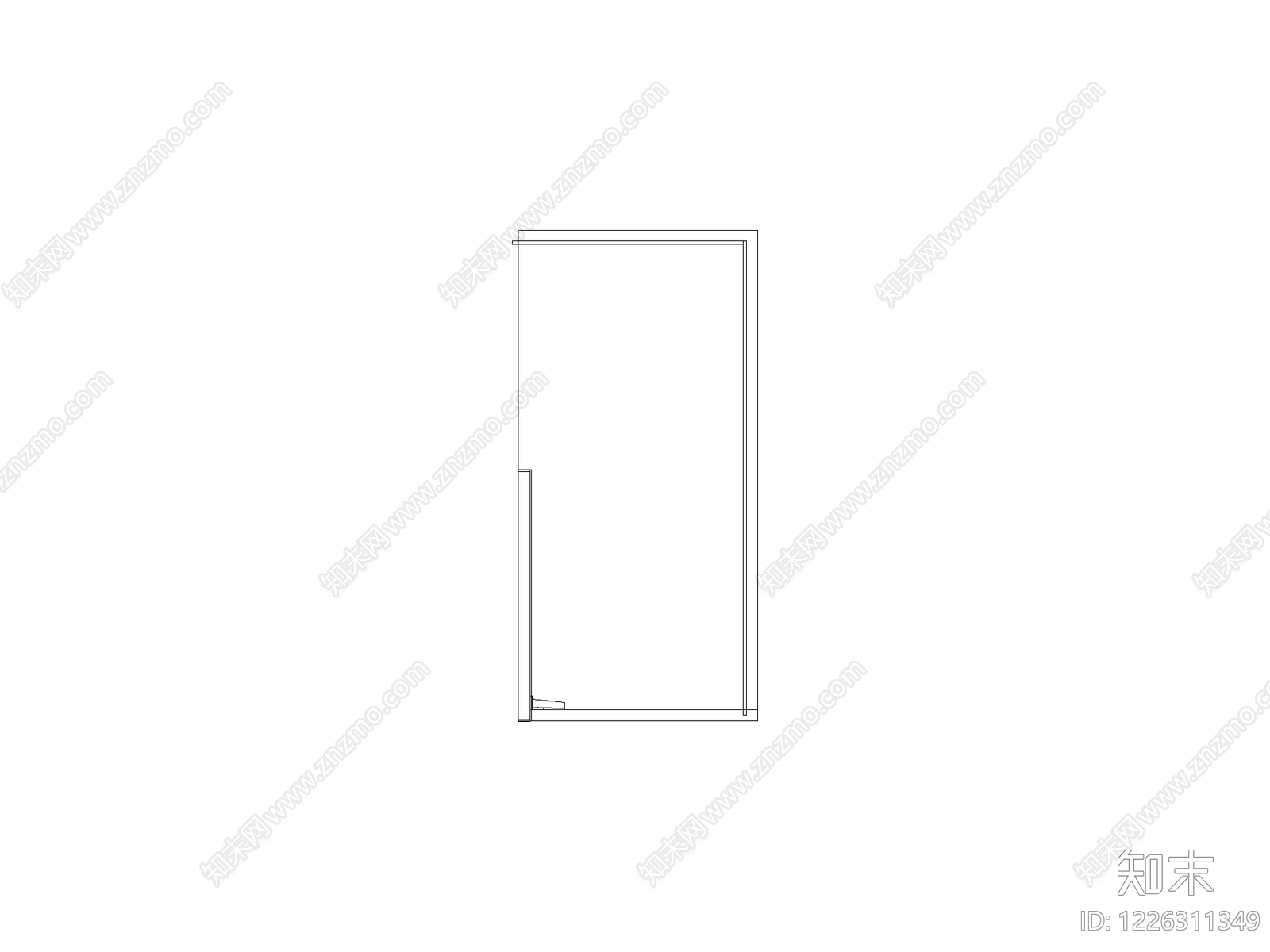 外门系统cad施工图下载【ID:1226311349】