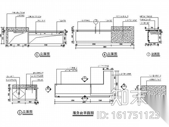 [唐山]某知名陶瓷专卖店室内装修图cad施工图下载【ID:161751123】