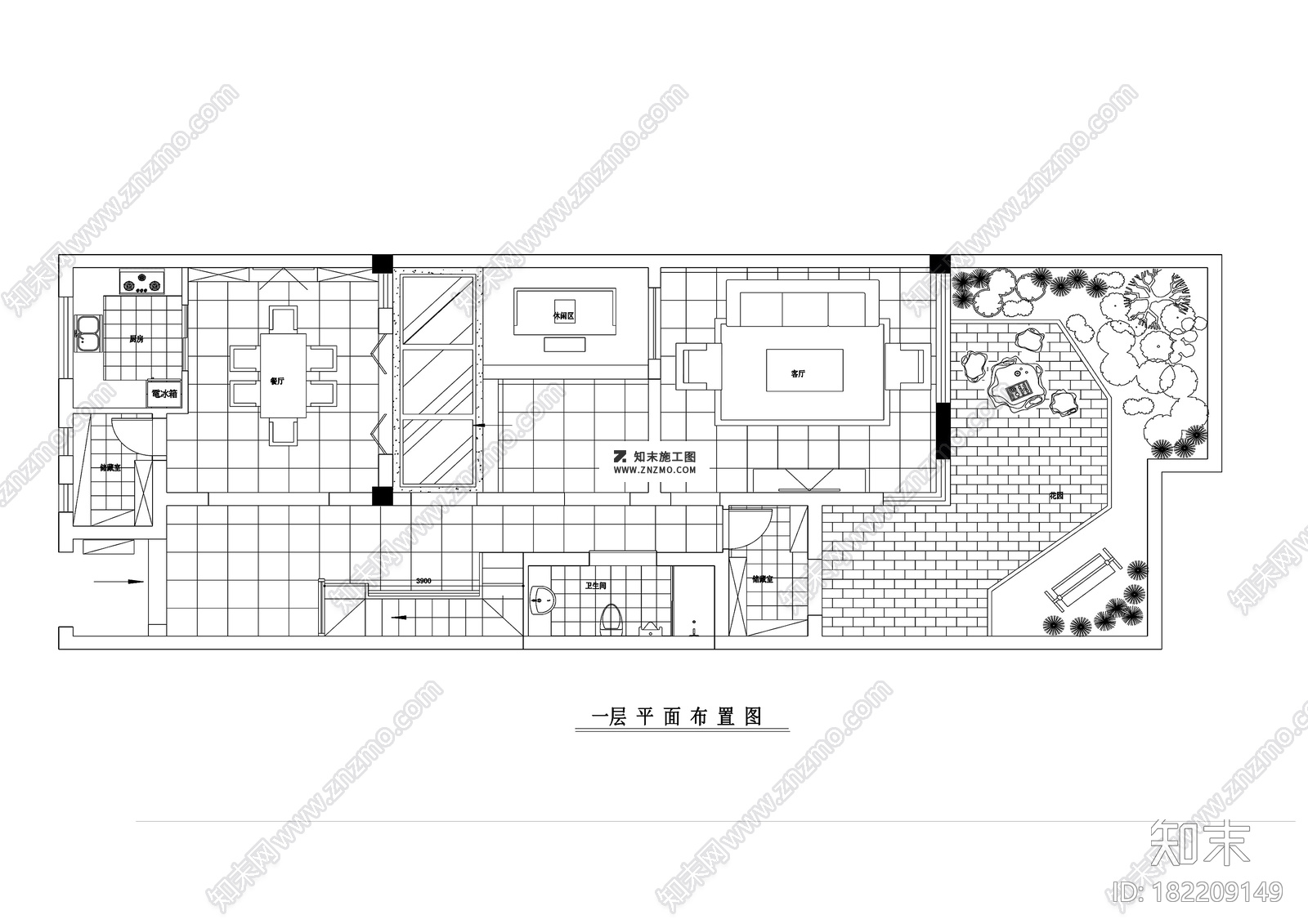 苏州常熟明日星洲联体别墅新中式CAD施工图套图，别墅CAD建筑图纸下载施工图下载【ID:182209149】