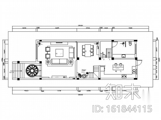 [江苏]扬州现代质朴三层别墅装修CAD施工图（含效果图）施工图下载【ID:161844115】